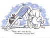 Cartoon: Downward Facing Dog (small) by subwaysurfer tagged yoga,cartoon