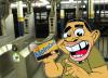 Cartoon: Subwaysurfer now boarding (small) by subwaysurfer tagged cartoon,caricature,subwaysurfer,self,portrait
