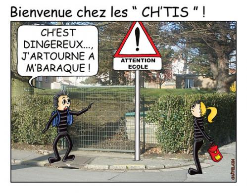 Cartoon: BIENVENUE CHEZ LES CH tis (medium) by chatelain tagged humour,ch,tis,patarsort,chatelain,