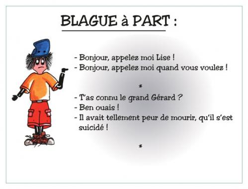 Cartoon: BLAGUE A PART (medium) by chatelain tagged humour,blague,chatelain,