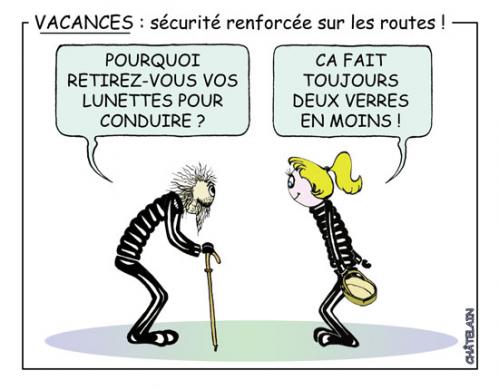 Cartoon: DEUX VERRES EN MOINS (medium) by chatelain tagged humour,deux,verres,patarsort,ch,tis,