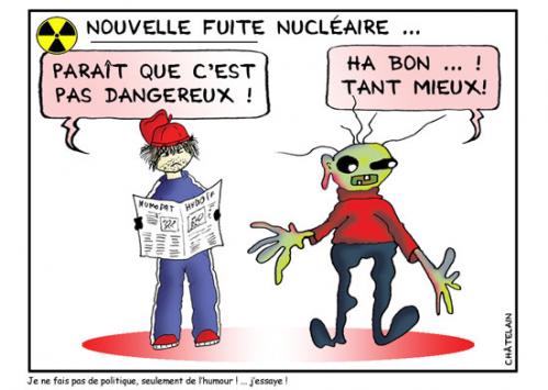 Cartoon: FUITE NUCLEAIRE (medium) by chatelain tagged humour,fuite