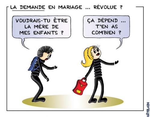 La Demande En Mariage By Chatelain Famous People Cartoon