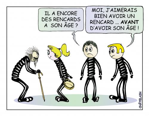 Cartoon: RENCARD (medium) by chatelain tagged rencard,age,chatelain,humour