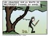 Cartoon: La route des vacances (small) by chatelain tagged route,vacances