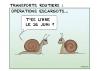 Cartoon: Operations escargots (small) by chatelain tagged humour,escargots,greves