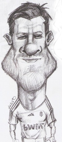 Cartoon: xabi alonso sketch (medium) by Arley tagged real,madrid,xabi,alonso,caricature,caricatura