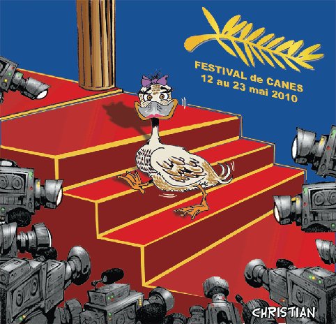 Cartoon: Festival de ... canes ! (medium) by CHRISTIAN tagged festival,cannes,cinema,palmes