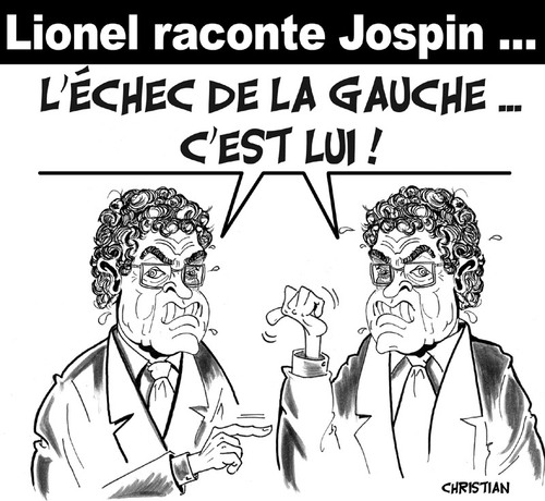 Cartoon: Le livre de Lionel JOSPIN (medium) by CHRISTIAN tagged gauche,parti,socialiste