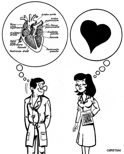 Cartoon: SAINT-VALENTIN (medium) by CHRISTIAN tagged amour