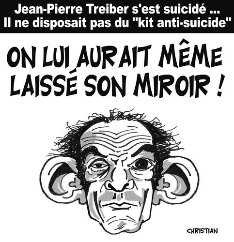 Cartoon: Suicide d TREIBER (medium) by CHRISTIAN tagged treiber