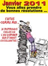 Cartoon: BONNES RESOLUTIONS ... (small) by CHRISTIAN tagged nouvel,an