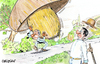 Cartoon: champignons (small) by CHRISTIAN tagged champignons