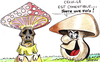 Cartoon: champignons (small) by CHRISTIAN tagged champignons