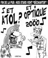 Cartoon: FIN DE PUB .... (small) by CHRISTIAN tagged tv,antoine,johnny,pub