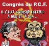 Cartoon: P.C.F. congress (small) by CHRISTIAN tagged pcf,buffet,hue