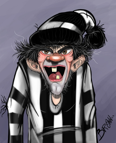 Crazy supporter By tooned | Sports Cartoon | TOONPOOL