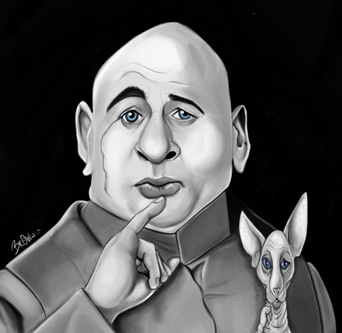 Cartoon: Dr Evil (medium) by tooned tagged cartoons,caricature,illustrati