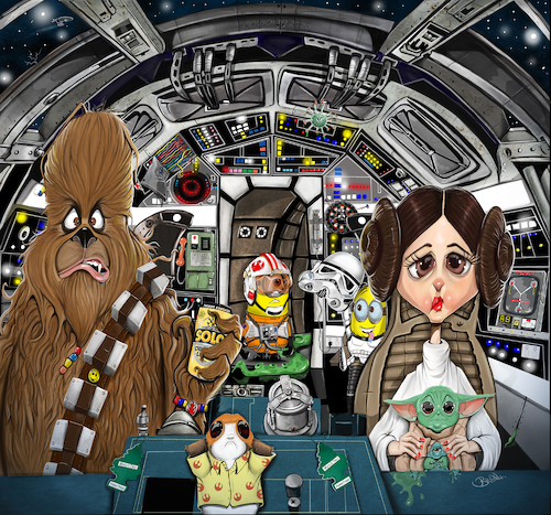 Cartoon: Star Wars fun (medium) by tooned tagged star,wars