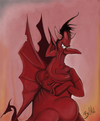 Cartoon: The devil made me do it (small) by tooned tagged cartoon,caricature,illustration