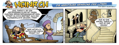 Cartoon: Heinrich der Löwe (medium) by Abonaut tagged comic,heinrich,löwe,valentinelli,tbm,papertown,abovalley,zeitung,zeitungsmarketing,lesermarketing,braunschweig,comicstrip