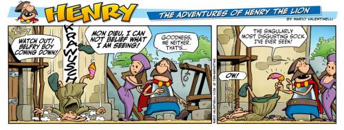 Cartoon: Henry the Lion (medium) by Abonaut tagged henry,lion,valentinelli,tbm,newspaper,newspapermarketing