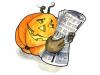 Cartoon: Zeitung - Newspaper (small) by Abonaut tagged kürbis,halloween,zeitung,tageszeitung,tbm,papertown,abovalley