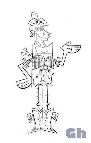 Cartoon: Fairly Odd Parents DAD (medium) by Gordon Hammond tagged fairly,odd,parents