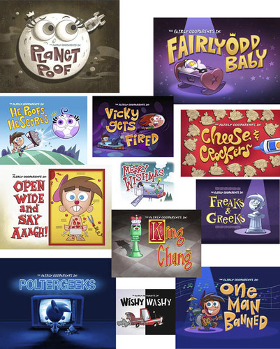 Cartoon: Fairly OddParents Title cards (medium) by Gordon Hammond tagged puppy,tuff,oddparents,fairly