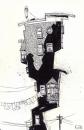 Cartoon: Brick building (small) by Gordon Hammond tagged black,and,white,drawing,ink
