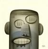 Cartoon: Robo-Head (small) by Gordon Hammond tagged gouache,post,it,sketch,color,painting,robot