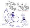Cartoon: TUFF Puppy Designs (small) by Gordon Hammond tagged tuff,puppy,fairly,odd,parents,animals,gorilla,rabbit,dudley