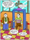 Cartoon: Metal (small) by gultekinsavk tagged dedector,metal,chemistry,teacher,fired,job,education