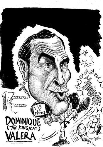 Cartoon: DOMINIQUE VALERA (medium) by Tim Leatherbarrow tagged valera,karate,kickboxing