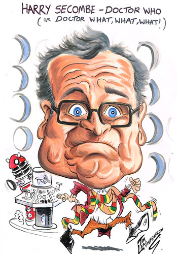 Cartoon: HARRY SECOMBE...NEDDIE SEAGOON (medium) by Tim Leatherbarrow tagged harry,secombe,neddie,seagoon,goon,show,doctor,who