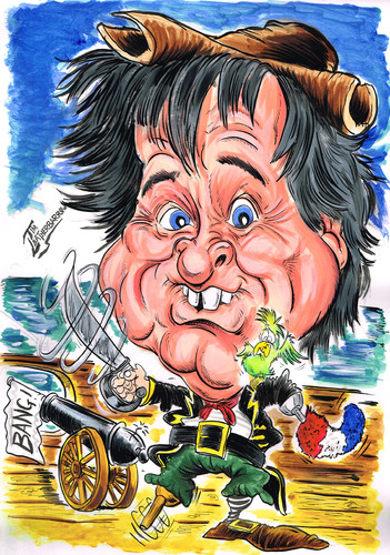 Cartoon: KEN DODD (medium) by Tim Leatherbarrow tagged ken,dodd,comedy,liverpool,pirates