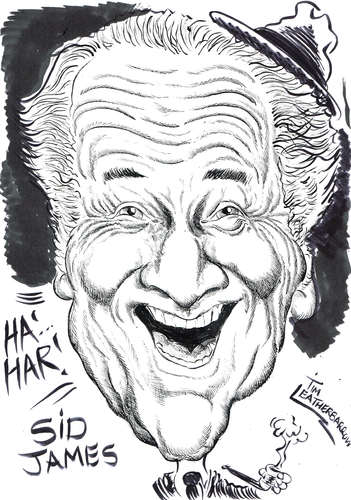 Cartoon: SID JAMES (medium) by Tim Leatherbarrow tagged sidjames,carryonfilms,comedy,timleatherbarrow,tonyhancock