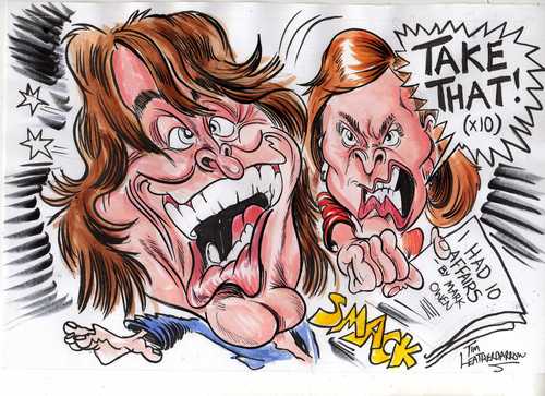 Cartoon: TAKE THAT- MARK OWEN (medium) by Tim Leatherbarrow tagged takethat,markowen,affairs