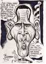 Cartoon: CARING-DETERMINED-BARRACK-OBAMA (small) by Tim Leatherbarrow tagged bp oil slick barrack obama