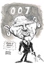 Cartoon: DANIEL CRAIG (small) by Tim Leatherbarrow tagged james,bond,skyfall,film,daniel,craig