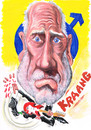 Cartoon: PETE TOWNSHEND (small) by Tim Leatherbarrow tagged pete townshend guitar the who music blood