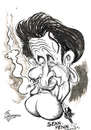 Cartoon: SEAN PENN (small) by Tim Leatherbarrow tagged seanpenn,actor,filmstar,madonna