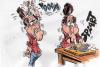 Cartoon: SEEKING INSPIRATION (small) by Tim Leatherbarrow tagged inspiration,ideas,brain,creativity,tim,leatherbarrow