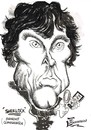 Cartoon: SHERLOCK- BENEDICT CUMBERBATCH (small) by Tim Leatherbarrow tagged sherlock,holmes