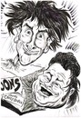 Cartoon: SPIKE MILLIGAN- HARRY SECOMBE (small) by Tim Leatherbarrow tagged spike,milligan,harry,secombe