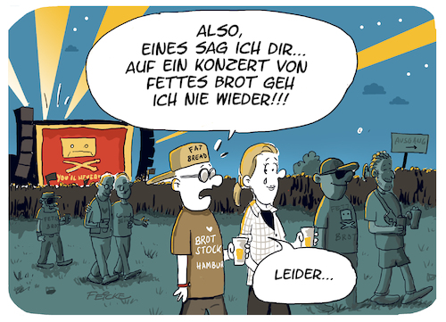 Cartoon: BROTSTOCK (medium) by FEICKE tagged hamburg,feest,brot,brotstock,festival,abschied,abschiedstournee,rap,deutschrap,ärzte,musik,jan,delay,dr,renz,könig,boris,konzert,hamburg,feest,brot,brotstock,festival,abschied,abschiedstournee,rap,deutschrap,ärzte,musik,jan,delay,dr,renz,könig,boris,konzert