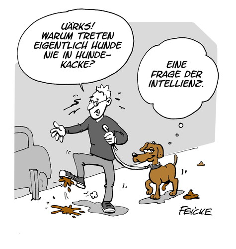 Cartoon: Bürgersteigfragen (medium) by FEICKE tagged hund,herrchen,gassi,gassigehen,hundekot,haufen,kacke,leine,fragen,haustier,hund,herrchen,gassi,gassigehen,hundekot,haufen,kacke,leine,fragen,haustier