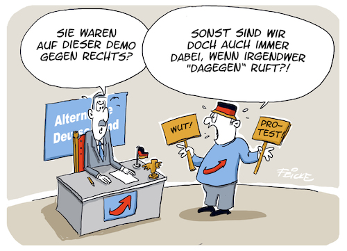 Demo gegen rechts