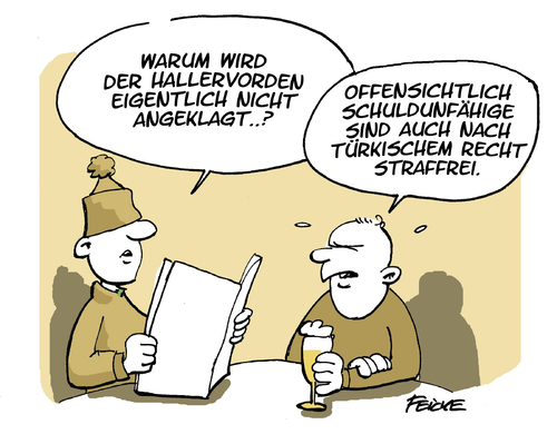 Cartoon: Hallervorden (medium) by FEICKE tagged erdogan,merkel,türkei,meinungsfreiheit,böhmermann,satire,tv,song,kritik,eu,strafe,urteil,erdogan,merkel,türkei,meinungsfreiheit,böhmermann,satire,tv,song,kritik,eu,strafe,urteil