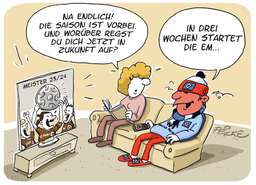 Cartoon: HSV FCSP Saison vorbei (medium) by FEICKE tagged hamburg,aufstieg,fc,sp,fcsp,st,pauli,hsv,gefühle,bundesliga,zwei,verein,sportverein,fussball,fußball,hamburg,aufstieg,fc,sp,fcsp,st,pauli,hsv,gefühle,bundesliga,zwei,verein,sportverein,fussball,fußball